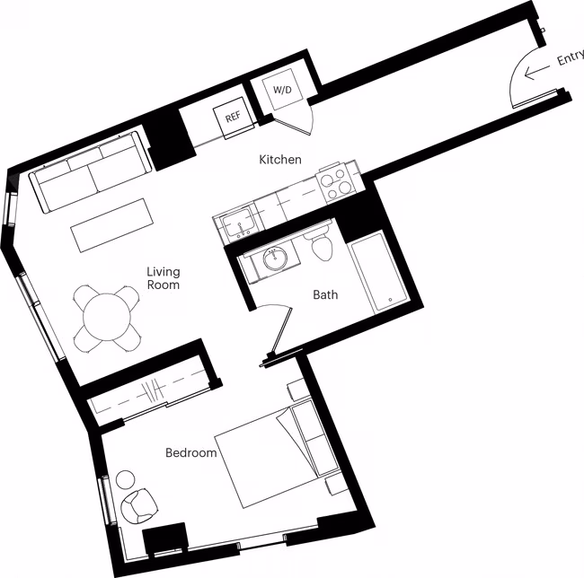 One Bedroom 03 0804 floor plan